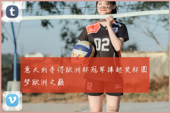 意大利夺得欧洲杯冠军捧起奖杯圆梦欧洲之巅